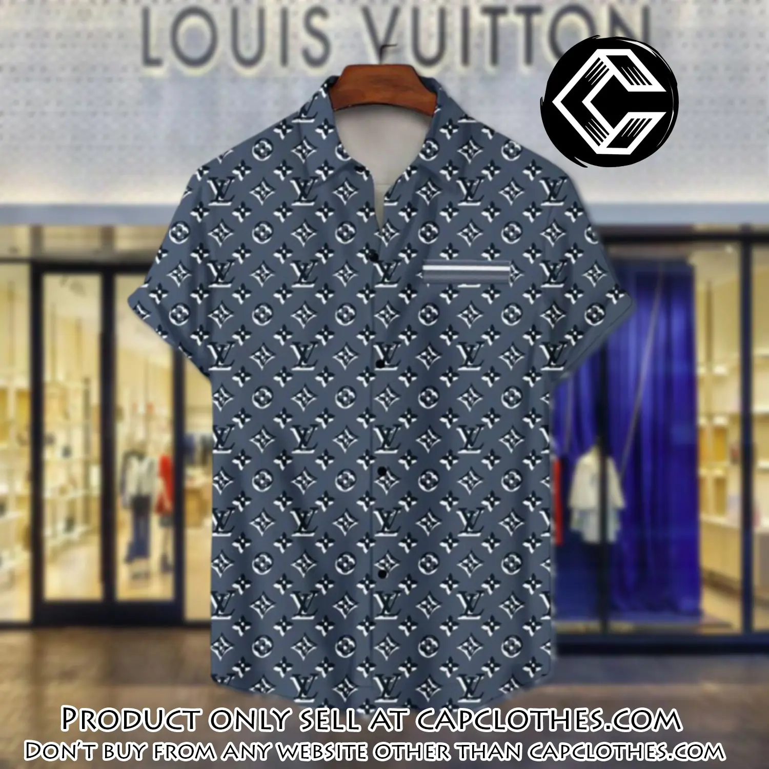 Lv louis vuitton luxury hawaiian shirt & short set lhs1200 cc4645808